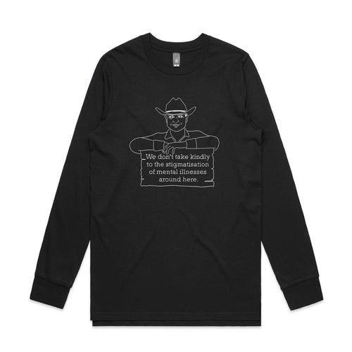 Stigmatisation Tee by Lonely Kids Club. All clothing from our T-shirts to our shorts and hoodies are ethically made, and printed packed and shipped from Sydney.