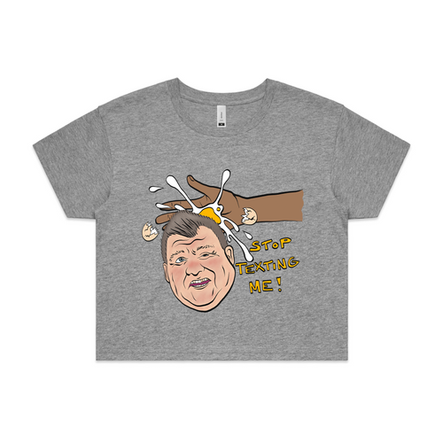 Stop Texting Me, Craig Tee by Lonely Kids Club. All clothing from our T-shirts to our shorts and hoodies are ethically made, and printed packed and shipped from Sydney.