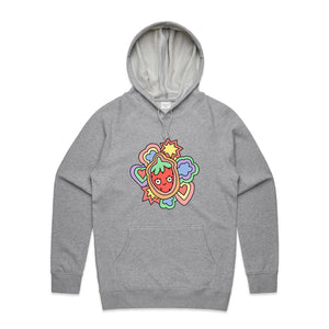 Strawberry Hoodie by Lonely Kids Club. All clothing from our T-shirts to our shorts and hoodies are ethically made, and printed packed and shipped from Sydney.