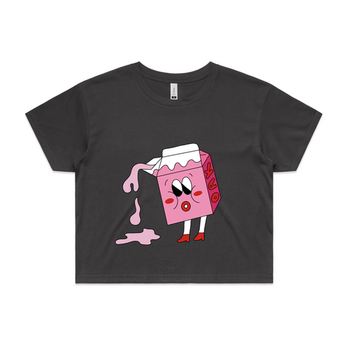 Strawberry Milk Tee by Lonely Kids Club. All clothing from our T-shirts to our shorts and hoodies are ethically made, and printed packed and shipped from Sydney.