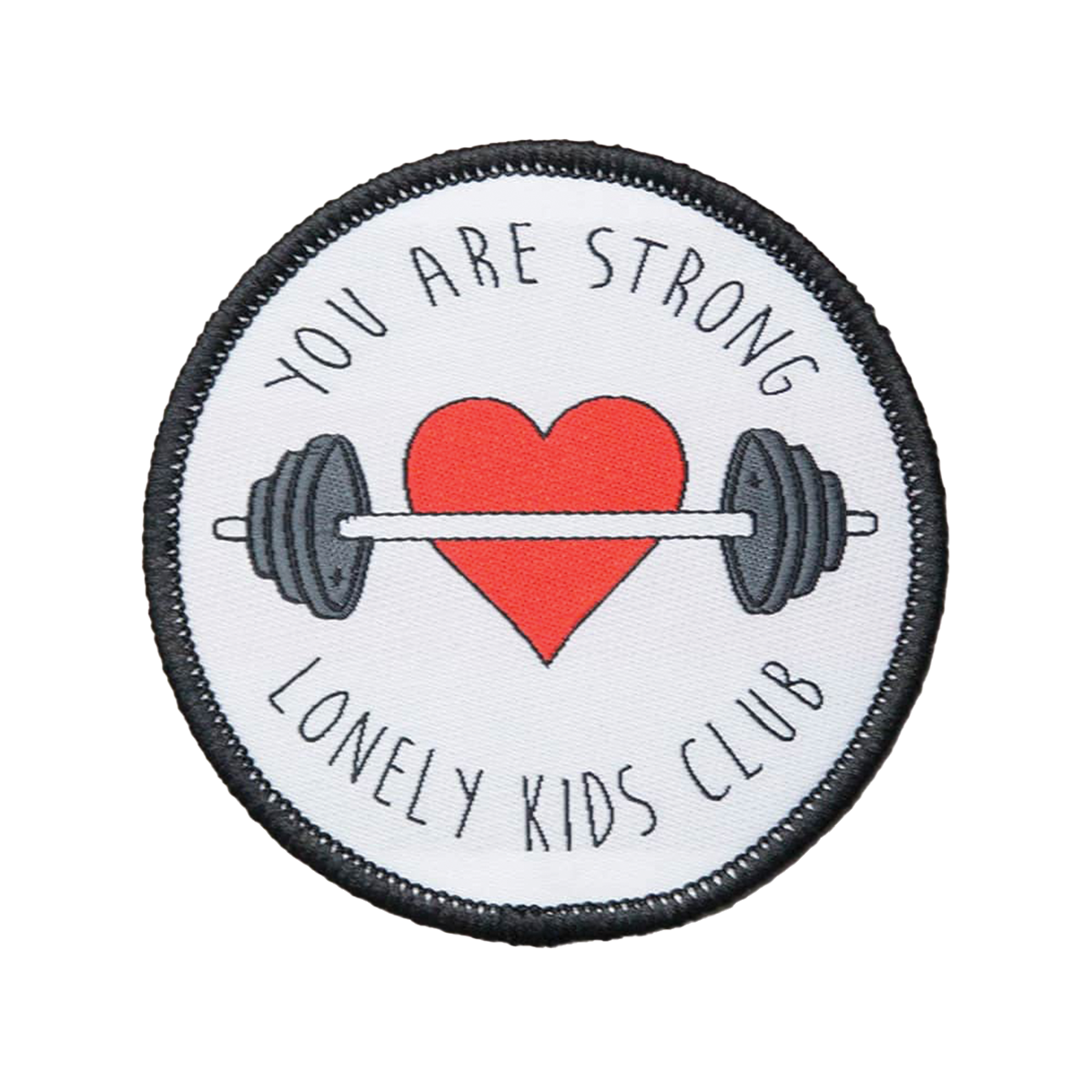 You Are Strong Patch design, artwork by Grace for Lonely Kids Club