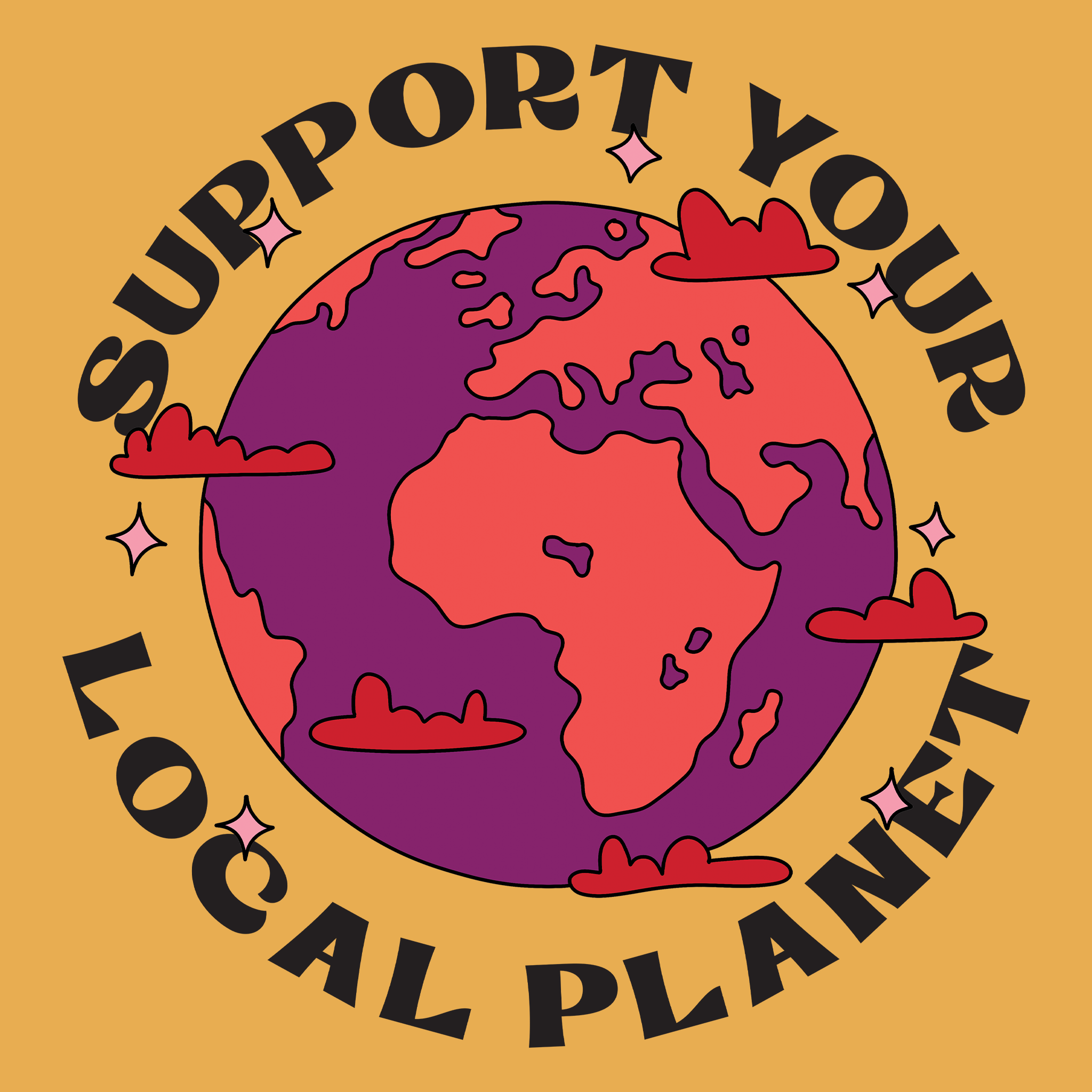 Support Your Local Planet Tee