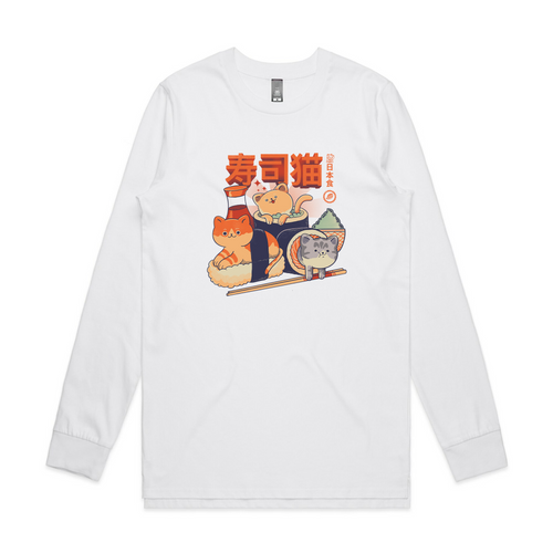 Sushi Cats Tee by Lonely Kids Club. All clothing from our T-shirts to our shorts and hoodies are ethically made, and printed packed and shipped from Sydney.