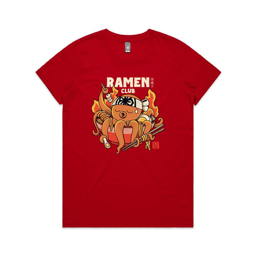 Tako Ramen Tee by Lonely Kids Club. All clothing from our T-shirts to our shorts and hoodies are ethically made, and printed packed and shipped from Sydney.