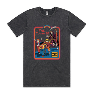Tag You're It Tee by Lonely Kids Club. All clothing from our T-shirts to our shorts and hoodies are ethically made, and printed packed and shipped from Sydney.