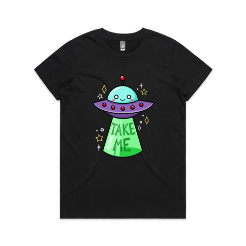 Take Me Tee by Lonely Kids Club. All clothing from our T-shirts to our shorts and hoodies are ethically made, and printed packed and shipped from Sydney.