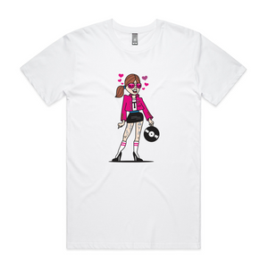 Talia Leah Record Tee by Lonely Kids Club. All clothing from our T-shirts to our shorts and hoodies are ethically made, and printed packed and shipped from Sydney.