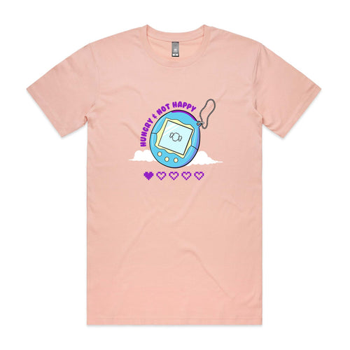 Hungry & Not Happy Tee by Lonely Kids Club. All clothing from our T-shirts to our shorts and hoodies are ethically made, and printed packed and shipped from Sydney.
