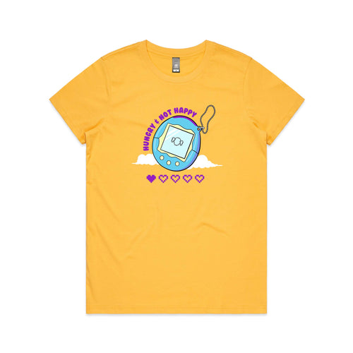 Hungry & Not Happy Tee by Lonely Kids Club. All clothing from our T-shirts to our shorts and hoodies are ethically made, and printed packed and shipped from Sydney.