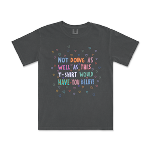 Not Doing As Well Vintage Tee by Lonely Kids Club. All clothing from our T-shirts to our shorts and hoodies are ethically made, and printed packed and shipped from Sydney.