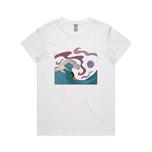 The Greatest Wave Tee by Lonely Kids Club. All clothing from our T-shirts to our shorts and hoodies are ethically made, and printed packed and shipped from Sydney.
