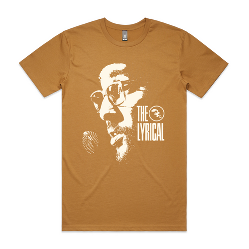 The Lyrical Face Tee by Lonely Kids Club. All clothing from our T-shirts to our shorts and hoodies are ethically made, and printed packed and shipped from Sydney.
