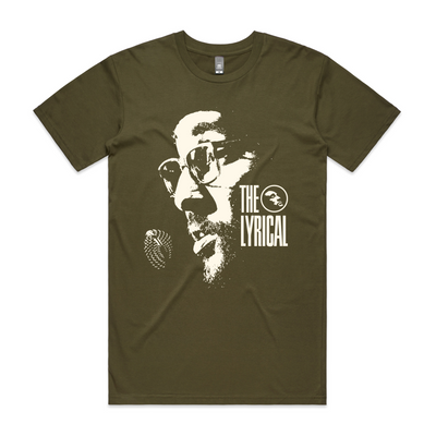 The Lyrical Face Tee by Lonely Kids Club. All clothing from our T-shirts to our shorts and hoodies are ethically made, and printed packed and shipped from Sydney.