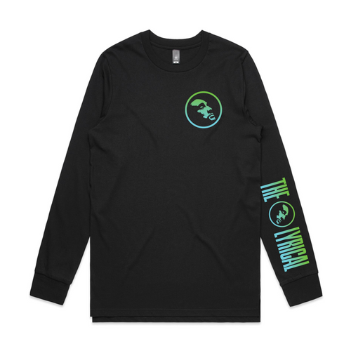 The Lyrical Gradient Long Sleeve Tee by Lonely Kids Club. All clothing from our T-shirts to our shorts and hoodies are ethically made, and printed packed and shipped from Sydney.