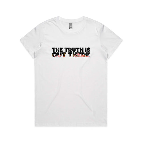 The Truth Is Out There Tee by Lonely Kids Club. All clothing from our T-shirts to our shorts and hoodies are ethically made, and printed packed and shipped from Sydney.