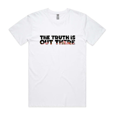 The Truth Is Out There Tee by Lonely Kids Club. All clothing from our T-shirts to our shorts and hoodies are ethically made, and printed packed and shipped from Sydney.