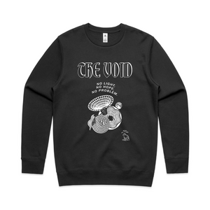 The Void Jumper by Lonely Kids Club. All clothing from our T-shirts to our shorts and hoodies are ethically made, and printed packed and shipped from Sydney.
