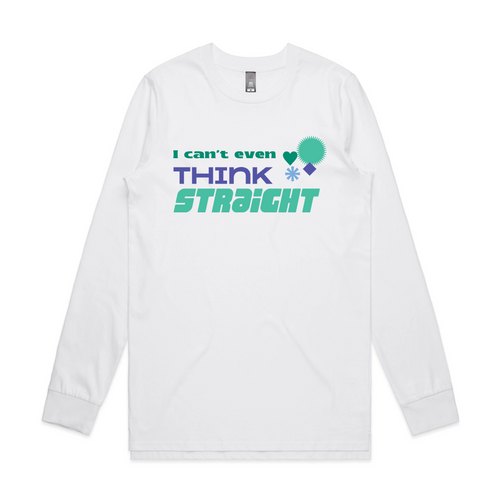 Think Straight (Gay) Tee by Lonely Kids Club. All clothing from our T-shirts to our shorts and hoodies are ethically made, and printed packed and shipped from Sydney.