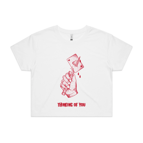 Thinking Of You Tee by Lonely Kids Club. All clothing from our T-shirts to our shorts and hoodies are ethically made, and printed packed and shipped from Sydney.