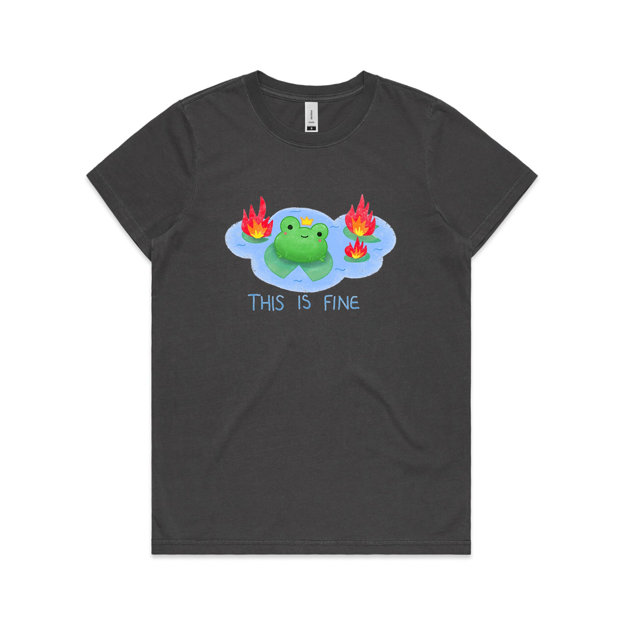 This Is Fine Frog Tee