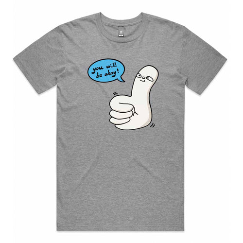 Thumbs Up Tee by Lonely Kids Club. All clothing from our T-shirts to our shorts and hoodies are ethically made, and printed packed and shipped from Sydney.