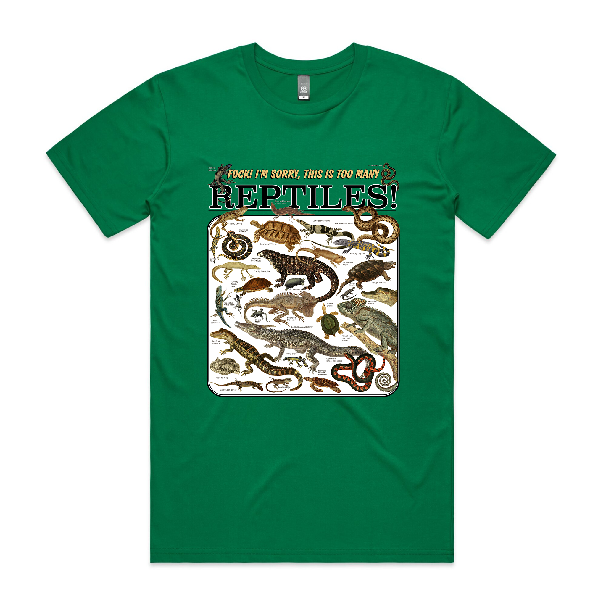 Too Many Reptiles Tee