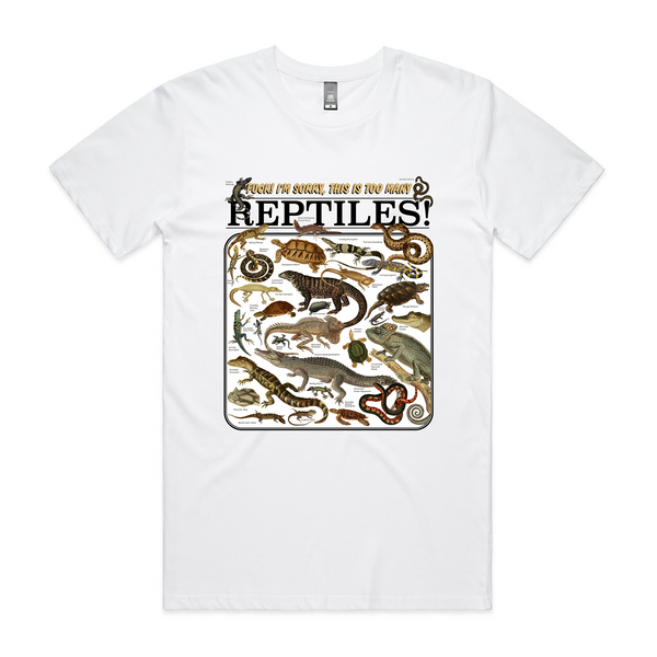 Too Many Reptiles Tee