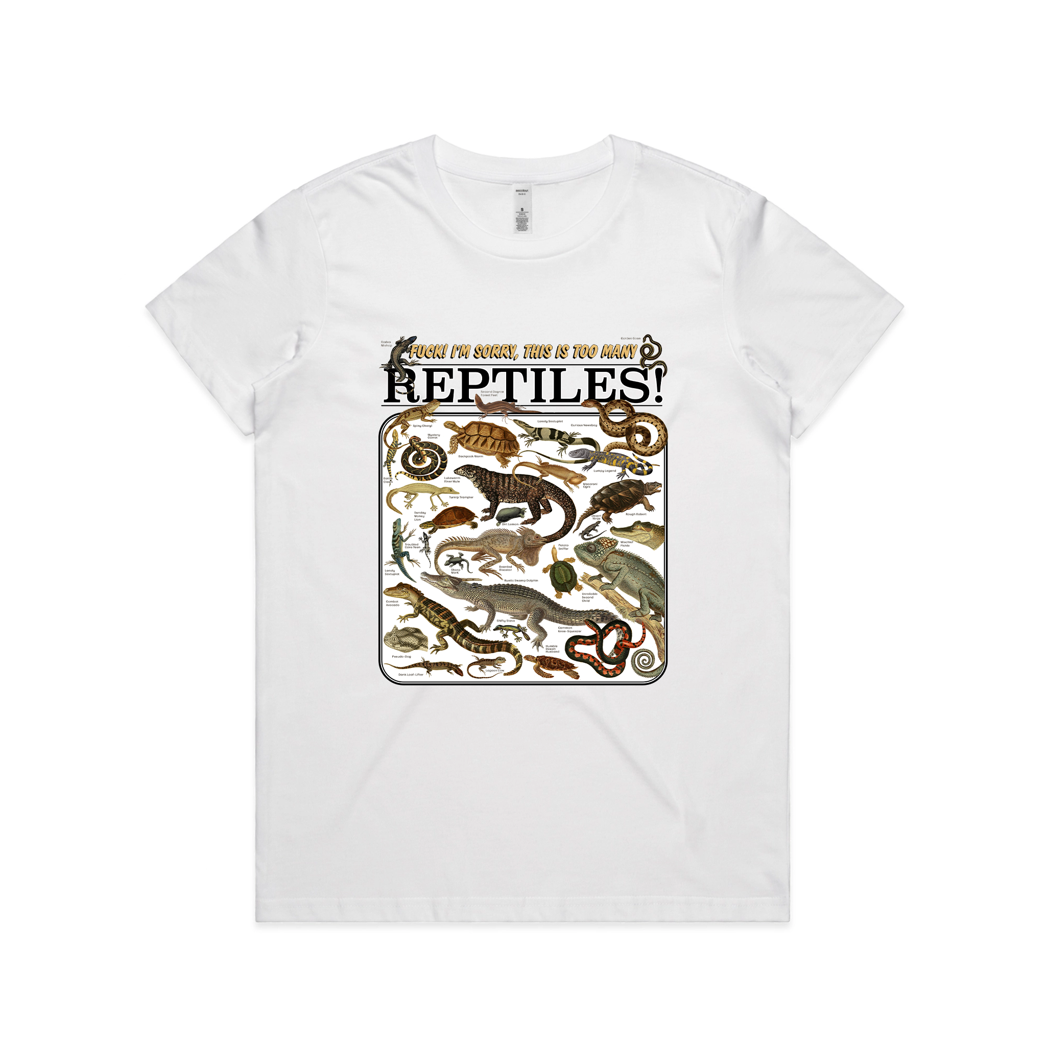 Too Many Reptiles Tee