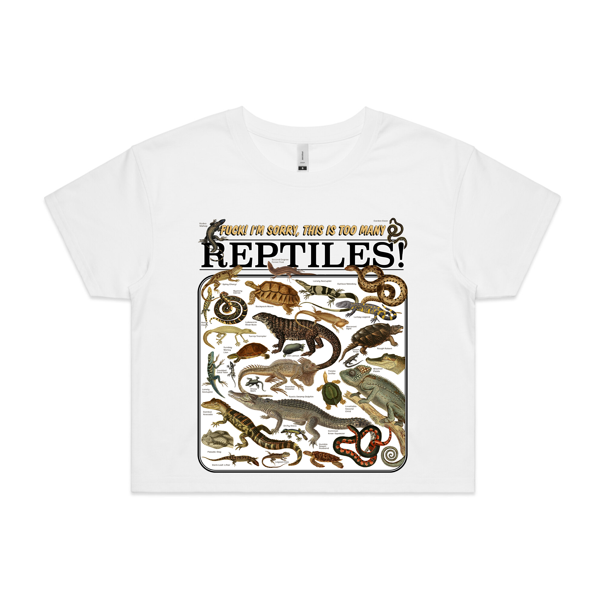 Too Many Reptiles Tee