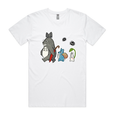 Totoro & Friends Tee by Lonely Kids Club. All clothing from our T-shirts to our shorts and hoodies are ethically made, and printed packed and shipped from Sydney.