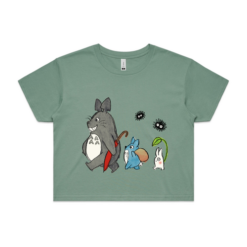 Totoro & Friends Tee by Lonely Kids Club. All clothing from our T-shirts to our shorts and hoodies are ethically made, and printed packed and shipped from Sydney.