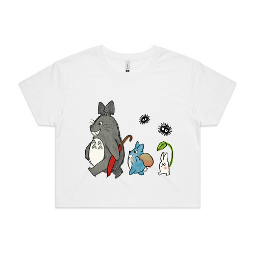 Totoro & Friends Tee by Lonely Kids Club. All clothing from our T-shirts to our shorts and hoodies are ethically made, and printed packed and shipped from Sydney.