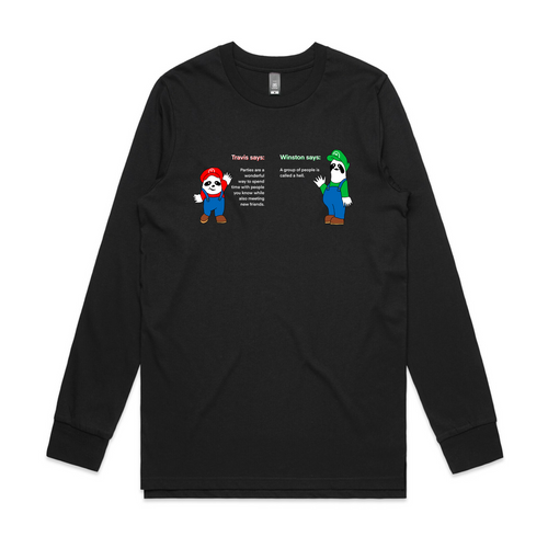 Winston Says Travis Says Tee by Lonely Kids Club. All clothing from our T-shirts to our shorts and hoodies are ethically made, and printed packed and shipped from Sydney.