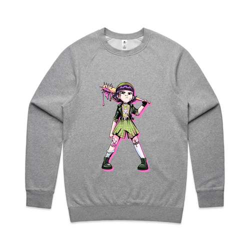 Tuff Buttercup Jumper by Lonely Kids Club. All clothing from our T-shirts to our shorts and hoodies are ethically made, and printed packed and shipped from Sydney.
