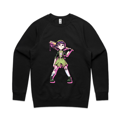 Tuff Buttercup Jumper by Lonely Kids Club. All clothing from our T-shirts to our shorts and hoodies are ethically made, and printed packed and shipped from Sydney.
