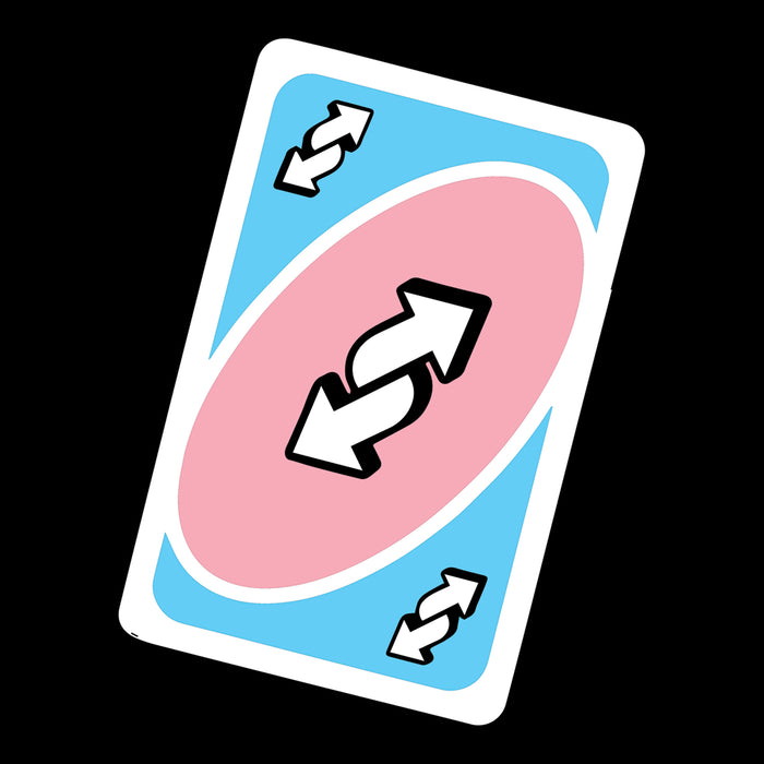 Trans Uno Reverse Flag