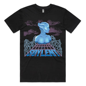 Vaporwave Liara Tee by Lonely Kids Club. All clothing from our T-shirts to our shorts and hoodies are ethically made, and printed packed and shipped from Sydney.