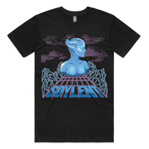 Vaporwave Liara Tee by Lonely Kids Club. All clothing from our T-shirts to our shorts and hoodies are ethically made, and printed packed and shipped from Sydney.