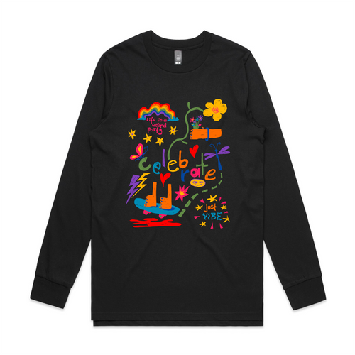 Weird Party Tee by Lonely Kids Club. All clothing from our T-shirts to our shorts and hoodies are ethically made, and printed packed and shipped from Sydney.
