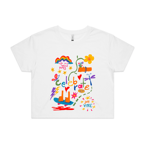Weird Party Tee by Lonely Kids Club. All clothing from our T-shirts to our shorts and hoodies are ethically made, and printed packed and shipped from Sydney.