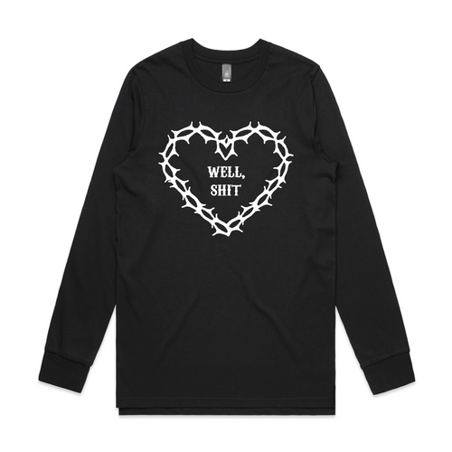 Well, Shit Tee by Lonely Kids Club. All clothing from our T-shirts to our shorts and hoodies are ethically made, and printed packed and shipped from Sydney.