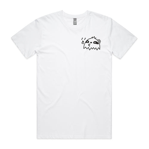 Whistling Travis Tee by Lonely Kids Club. All clothing from our T-shirts to our shorts and hoodies are ethically made, and printed packed and shipped from Sydney.