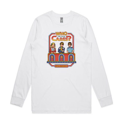 Who Cares Tee by Lonely Kids Club. All clothing from our T-shirts to our shorts and hoodies are ethically made, and printed packed and shipped from Sydney.