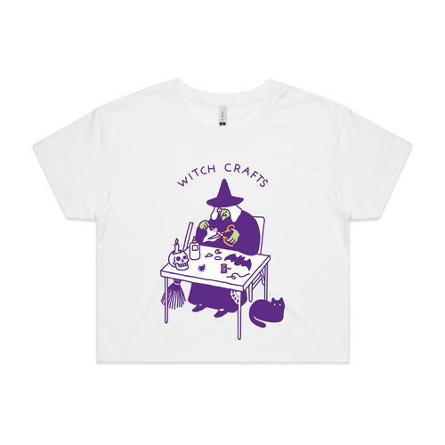 Witch Crafts Tee by Lonely Kids Club. All clothing from our T-shirts to our shorts and hoodies are ethically made, and printed packed and shipped from Sydney.