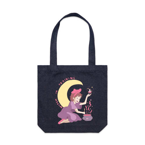 Witch In Training Tote by Lonely Kids Club. All clothing from our T-shirts to our shorts and hoodies are ethically made, and printed packed and shipped from Sydney.