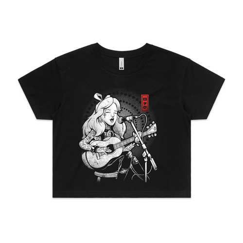 Wonderland Song Tee by Lonely Kids Club. All clothing from our T-shirts to our shorts and hoodies are ethically made, and printed packed and shipped from Sydney.