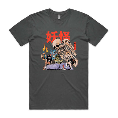 Yokai Club Tee by Lonely Kids Club. All clothing from our T-shirts to our shorts and hoodies are ethically made, and printed packed and shipped from Sydney.