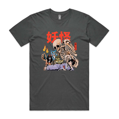 Yokai Club Tee by Lonely Kids Club. All clothing from our T-shirts to our shorts and hoodies are ethically made, and printed packed and shipped from Sydney.