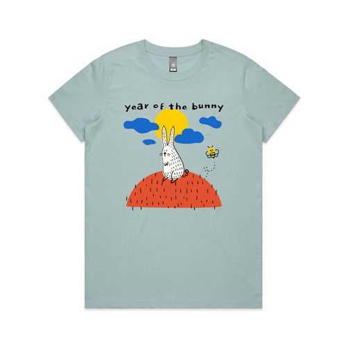 Year Of The Bunny Tee by Lonely Kids Club. All clothing from our T-shirts to our shorts and hoodies are ethically made, and printed packed and shipped from Sydney.