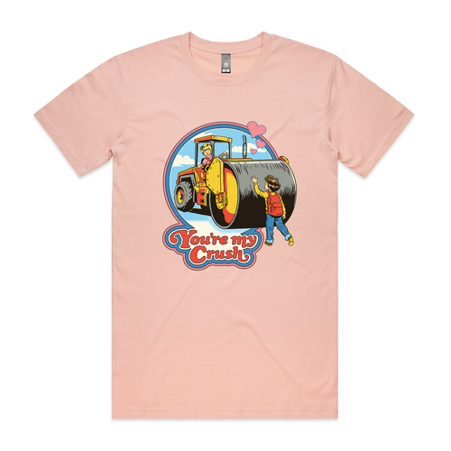 You're My Crush Tee by Lonely Kids Club. All clothing from our T-shirts to our shorts and hoodies are ethically made, and printed packed and shipped from Sydney.
